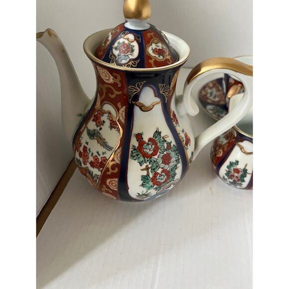 Goldimari, Hand Painted Japanese Tea Set (no Chips) 5 pieces - Picture 2 of 6